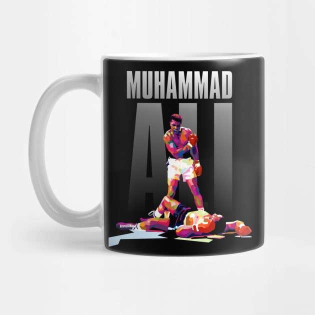 Muhammad Ali Iconic Pose WPAP by awangwidyatama
